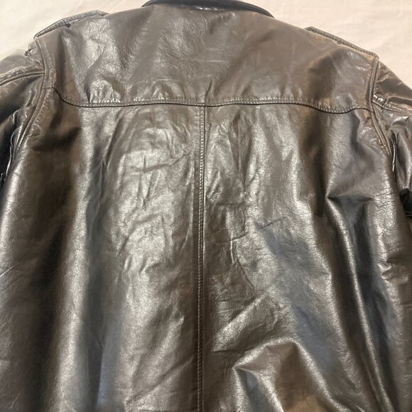 Vtg marine army military black anchor buttons officer soldier sailor mens jacket - Picture 6 of 9